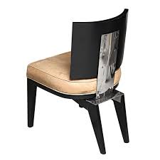 1stdibs Unusual Chair Ebony Finish With Nickel Silver Detail Explore Items From 1 700 Global Dealers At 1stdibs Com Chair Side Chairs Single Chair