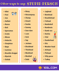 Stupid Synonyms Learn Useful Synonyms For Stupid To Expand Your English Vocabulary With Exampl Words For Stupid English Vocabulary Words Learn English Words