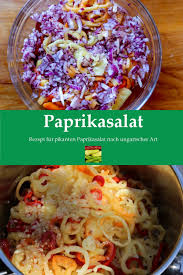 Paprikasalat Auf Ungarische Art Eine Pikante Beilage Paprika Salata In 2020 Paprika Salat Paprikasalat Ungarische Kuche