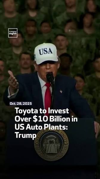 US President Donald Trump says Toyota will invest more than $10 billion to build auto plants across the United States, crediting tariffs and the upcoming November 5 election for driving economic ...