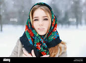 Russian woman hi-res stock photography and images - Alamy