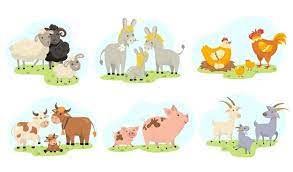 Premium Vector Vintage Farm Animals Farming Illustration In Hand Drawn Style Animal Farming Sketch Drawing Chicke