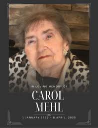 Carol I Mehl Obituary April 8, 2025