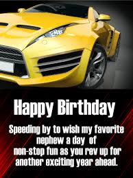 Happy Birthday Images For Him With Cars Have Non Stop Fun Happy Birthday Card For Nephew Birthday Greeting Cards By Davia Birthday Card For Nephew Happy Birthday Cards Happy Birthday Nephew