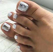 Monochrome Striped Boarder Palazzo Cute Toe Nails Summer Toe Nails Toe Nail Color