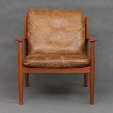Vintage Danish Teak Cognac Leather Armchair By Grete Jalk For France Son 1960s 1 Vintage Leather Armchair Danish Leather Armchair Leather Armchair