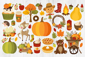When you click on a thumbnail image, you'll be able to see the number of views and downloads, the file type, and the size of the image before downloading. Fall Clipart Autumn Clipart Pumpkins Fall Leaves Png By Twingenuity Graphics Thehungryjpeg Com