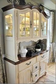 Paint corners and details with a brush first. 150 China Cabinets Hutches Display Cases Chalk Paint Ideas Painted Furniture Redo Furniture Furniture