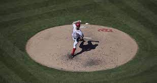 The pitcher's plate shall be a rectangular slab of whitened rubber, 24 inches by 6 inches. A Case For Moving The Pitcher S Mound Back In Major League Baseball Diamond Digest