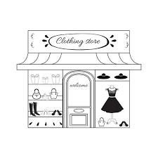 Women Cloth Boutique Icon Graphics Boutique Women S Clothing Store In Vector Window Shopping With S Clothing Store Womens Clothing Stores Online Shop Design