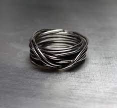 Mens Ring Wedding Band Wire Wrapped Ring Rustic Jewelry Etsy In 2021 Rings For Men Rings Mens Wedding Bands Wedding Rings For Women