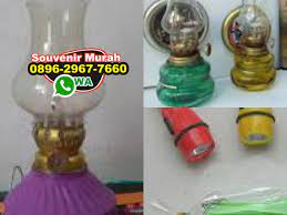 Lampu teplok minyak gantung warna hijau merk asahi, made ini jepang. Souvenir Lampu Teplok Kecil O896 2967 766o Wa Souvenir Lampu