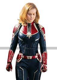 Captain Brie Women Larson Leather Costume Jacket Captain Marvel Costume Marvel Costumes Captain Marvel