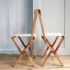 Vintage Rustic Folding Camp Chair Stool Canvas Etsy Outdoor Wicker Chairs Folding Camping Chairs Camping Chairs