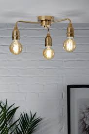 Brooklyn Flush Fitting Ceiling Lights Brass Ceiling Light Ceiling Lights Uk
