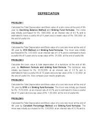 depreciation questions book value