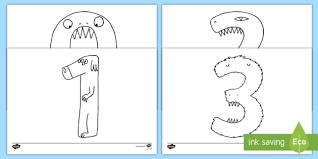 Now you can grab this preschool literacy nibbles the book monster activities. Monster Numbers Colouring Pages Teacher Made