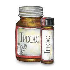 In the past it was used to partially empty a person's stomach after a poison. Ipecacuanha