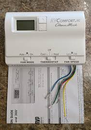We address them in order from use the wiring diagram and code to attach the wires to the terminals on the thermostat that correspond to the connections on the furnace or air handler. Amazon Com Rv Comfort Coleman Mach 12 Volt Digital Thermostat Hc White Automotive