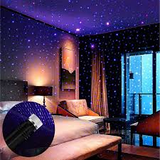 Bedside lamps are always a smart addition to a bedroom, but there's something so magical about string lights. Amazon Com Star Projector Night Light Bailongju Auto Roof Lights Adjustable Romantic Violet Blue Interior Car Lights Portable Usb Night Light Decorations For Car Ceiling Bedroom Home Improvement