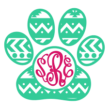 Download Paw Monogram Cuttable Frame Apex Embroidery Designs Monogram Fonts Alphabets