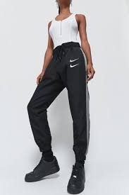 Nike Double Swoosh Track Pant In 2020 Track Pants Women Track Pants Outfit Track Pants