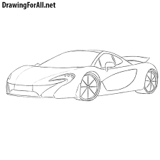 How To Draw A Mclaren P1 Car Drawings Mclaren P1 Art Cars