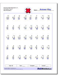 Spaceship Math Multiplication Worksheet X11 Any Number Times 11 Multiplication Worksheet Multiplication Worksheets Math Worksheets Printable Math Worksheets