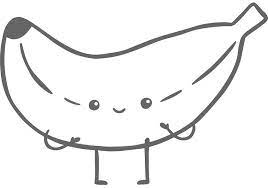 Coloring book super cute pages to color and doodles fun. Cute Cartoon Banana Coloring Page Free Printable Coloring Pages For Kids