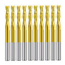 ALEYHA 2 Flute Tungsten Carbide End Mill TiN Coated CNC Router ...