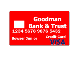 For as low as $7/page. Bowser Junior S Visa Credit Card From Goodman Bank By Mjegameandcomicfan89 On Deviantart