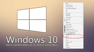 How To Customize What S On The Send To Context Menu On Windows 10 Windows 10 Windows Custom
