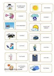 Damit lässt sich auch ein fiktiver wetterbericht gestalten. Wetterdomino Deutsch Lernen Deutsche Grammatik Deutsch