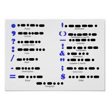 21 Morse Code Punctuation Chart Poster Zazzle Com