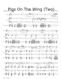 Pink Floyd Animals Pigs On The Wing 2 Sheet Music For Piano Viola Guitar Mixed Trio Download And Print In Pdf Or Midi Free Sheet Music With Lyrics Musescore Com