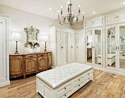 Organize your closet with storage containers. Ottoman In Closet Houzz