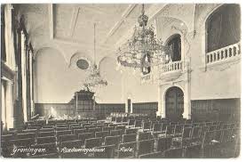 Aula Van Het Academiegebouw In 1910 Met Afbeeldingen Groningen Ronde Toren Portiek