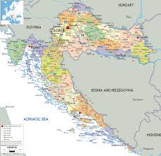 Croatia map and satellite image. Detailed Political Map Of Croatia Ezilon Maps
