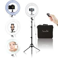 Socialite 12 Inch Led Ring Light Kit Incl Ring Light 6 Foot Stand Dslr Iphone Mount Remote Led Ring Light Dimmable Led Led Ring