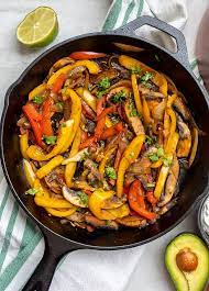 Pour over the vegetable mixture and stir well. Easy Vegetarian Fajitas A Mind Full Mom