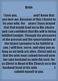 You no longer have to use religion and belief as a base for your wedding promises. Christian Wedding Vows Examples For Groom And Bride Weddinginclude Christian Wedding Vows Wedding Vows Romantic Wedding Vows
