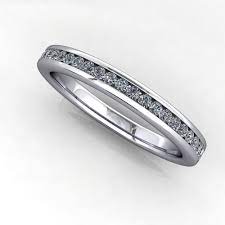Channel Set Diamond Wedding Band 1 4 Ctw Diamond Wedding Bands Channel Set Diamond Manufactured Diamonds