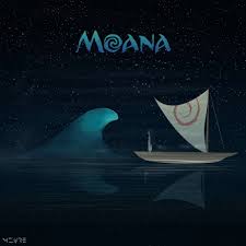 Moana Movie Moana Poster Minimalist Poster Boat Illustration