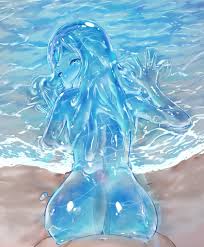 Slime Girl seducing you by the sea. : rhentai