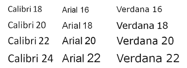 among arial and calibri, which font is