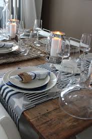 Nautical Table Setting Navyblue Stars Lantern Rattan Lexington Riviera Maison Deco Bord De Mer Deco Table Centre De Table