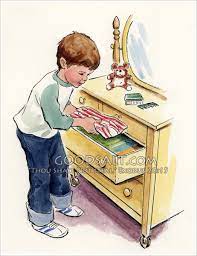 Drawing not only provides the basis we hope our drawing for kids lessons and videos will help your kids to learn to draw in a fun and interactive away. Boy Putting Clothes In Drawer