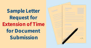 Sample Letter Request For Extension Of Time For Document Submission