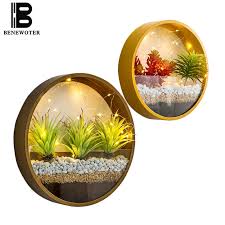 Sleek and modern, the planter is the perfect piece for creating privacy or filling a space. Modern Round Iron Art Glass Wall Vase With Led Light Decor Wall Planters Home Living Room Hanging Flower Pot Succulent Plant Pot Flower Pots Planters Aliexpress