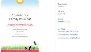 35 family reunion invitation templates psd vector eps beautiful family reunion invitation sample to let you create an outstanding invitation card for your up ing family reunion celebration this template is. 3 Free Family Reunion Flyer Templates Free Family Reunion Website Template Insymbio